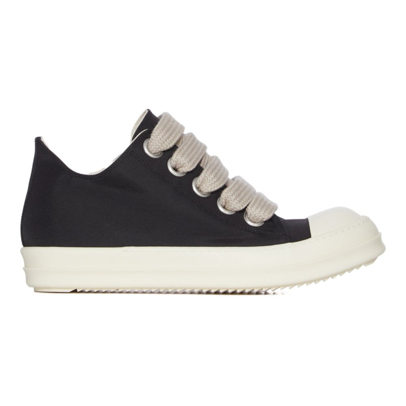 jumbo lace denim low top sneaker