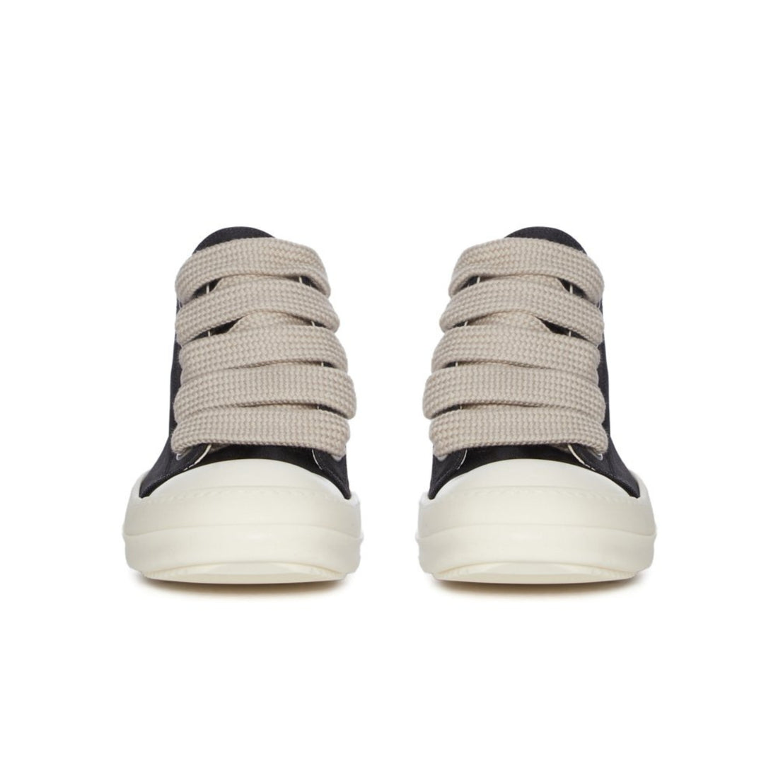 jumbo lace denim low top sneaker